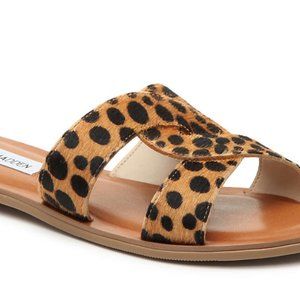 WORN ONCE SteveMadden slipon Havana cheetah sandal
